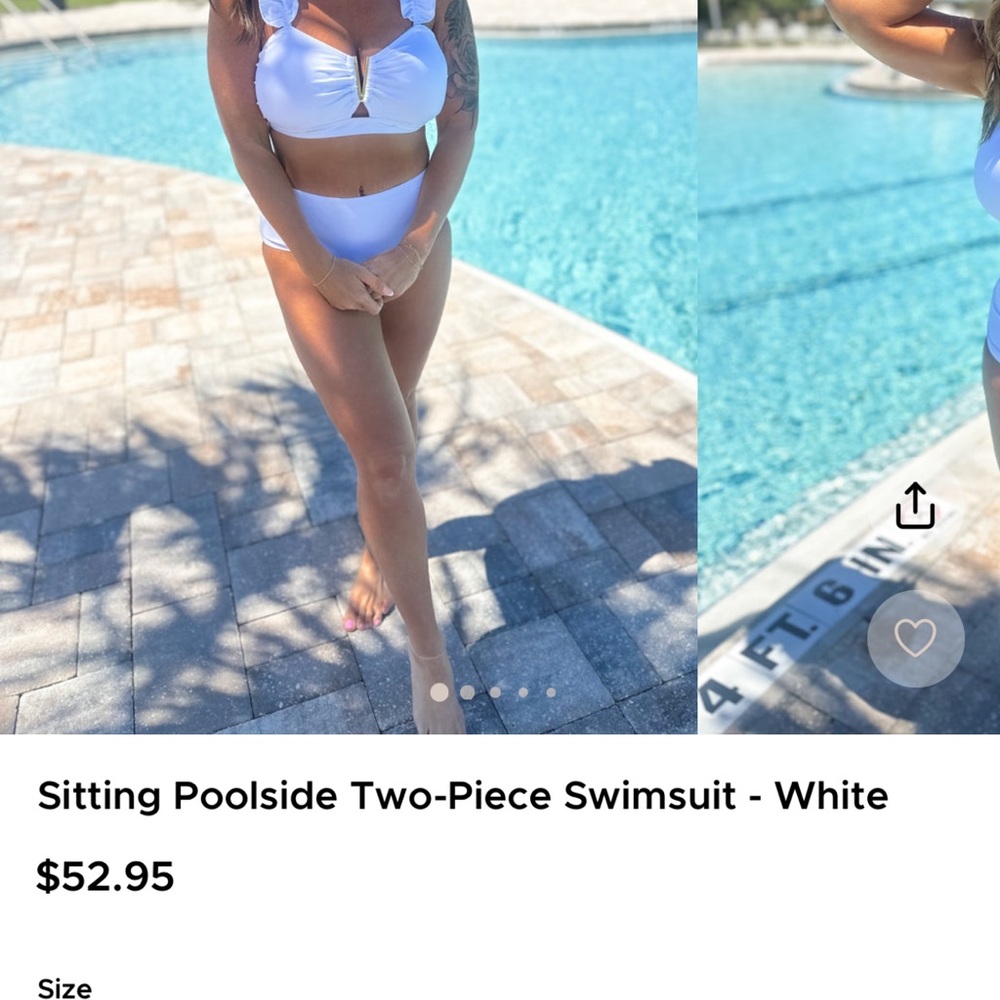 Crisp White Bikini Classic Swimwear